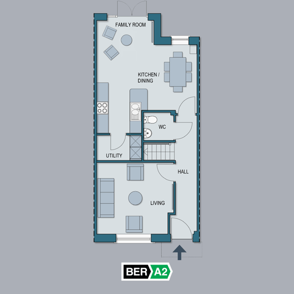 The Cherry Ground Floor Plan