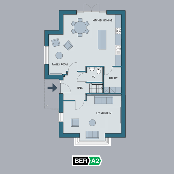 The Oak Ground Floor Plan